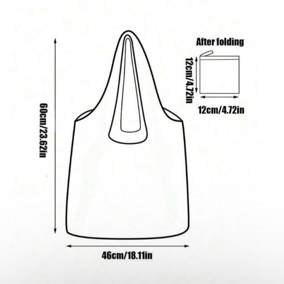 Colorful Adorable Dog Print Foldable Tote Bag - Picture 6 of 6